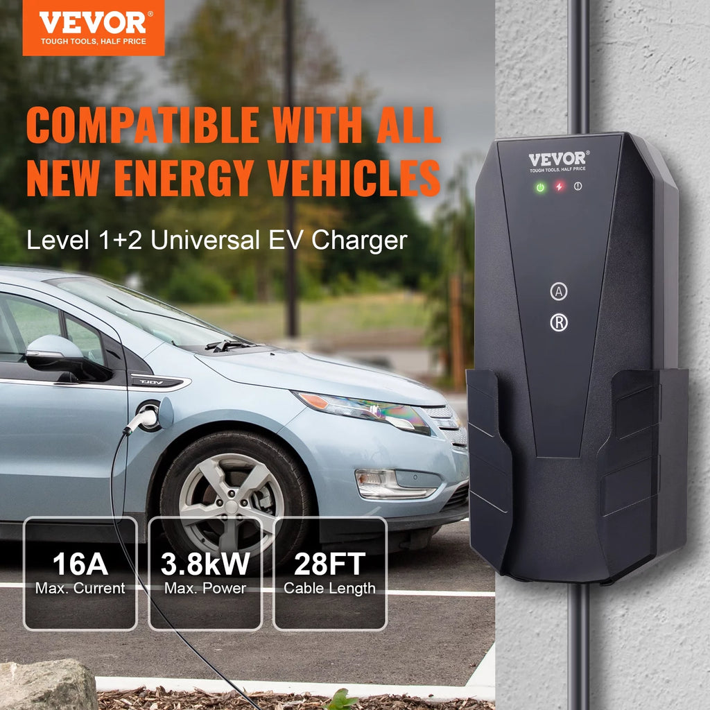 Portable EV Charger 16A 28 ft I39336