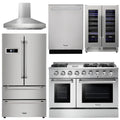 48 Gas Range, Range Hood, Refrigerator, Dishwasher, Wine Cooler J240