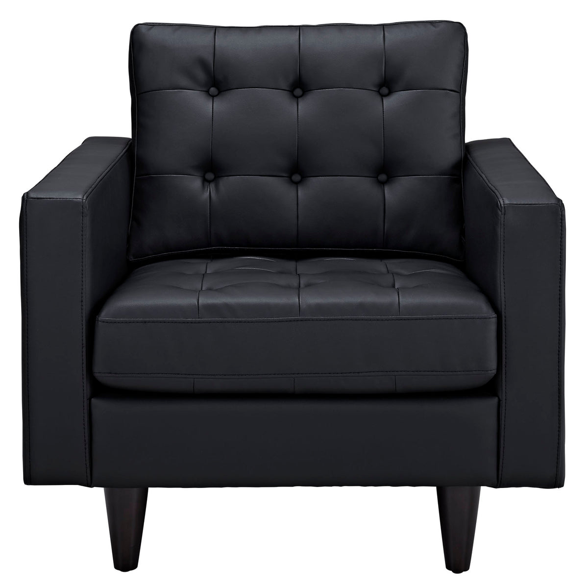 Black Leather Armchair W808226