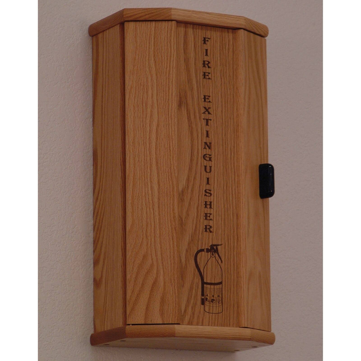 Light Oak Wooden Mallet Fire Extinguisher Cabinet J118517