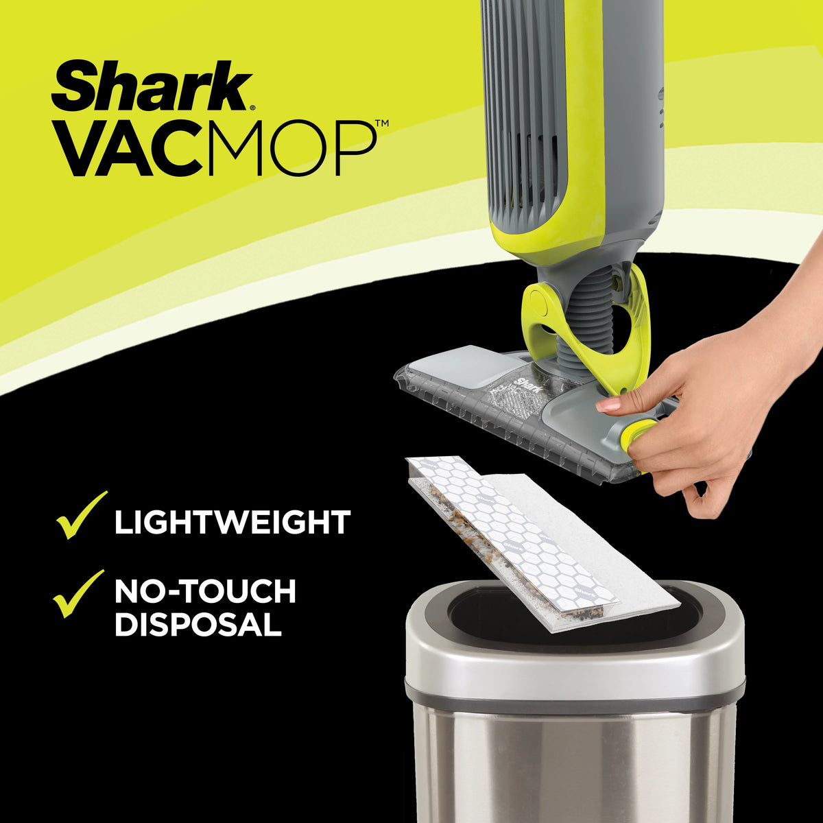 Cordless Hard Floor Vacuum Mop with Disposable Pads L48338