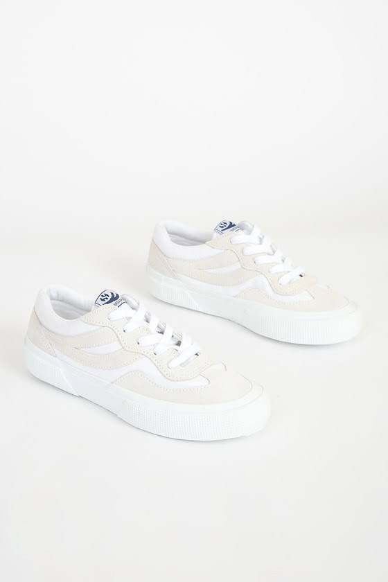 White Multi Colorblock Sneakers X97018