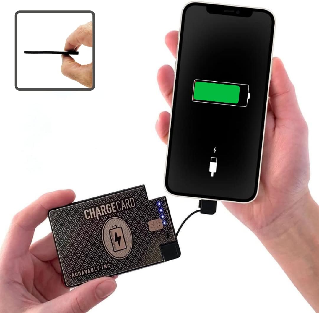 Ultra-Thin Credit Card Sized Portable Charger & Battery Bank 2300mAh Q241915