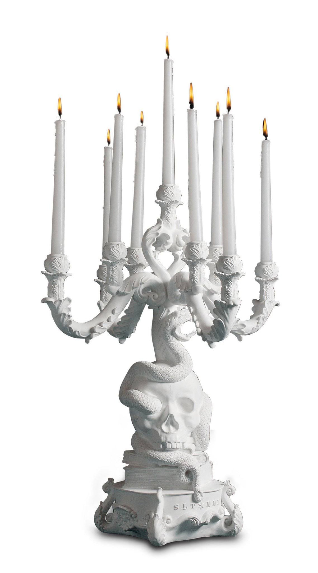White Candelabra W8457