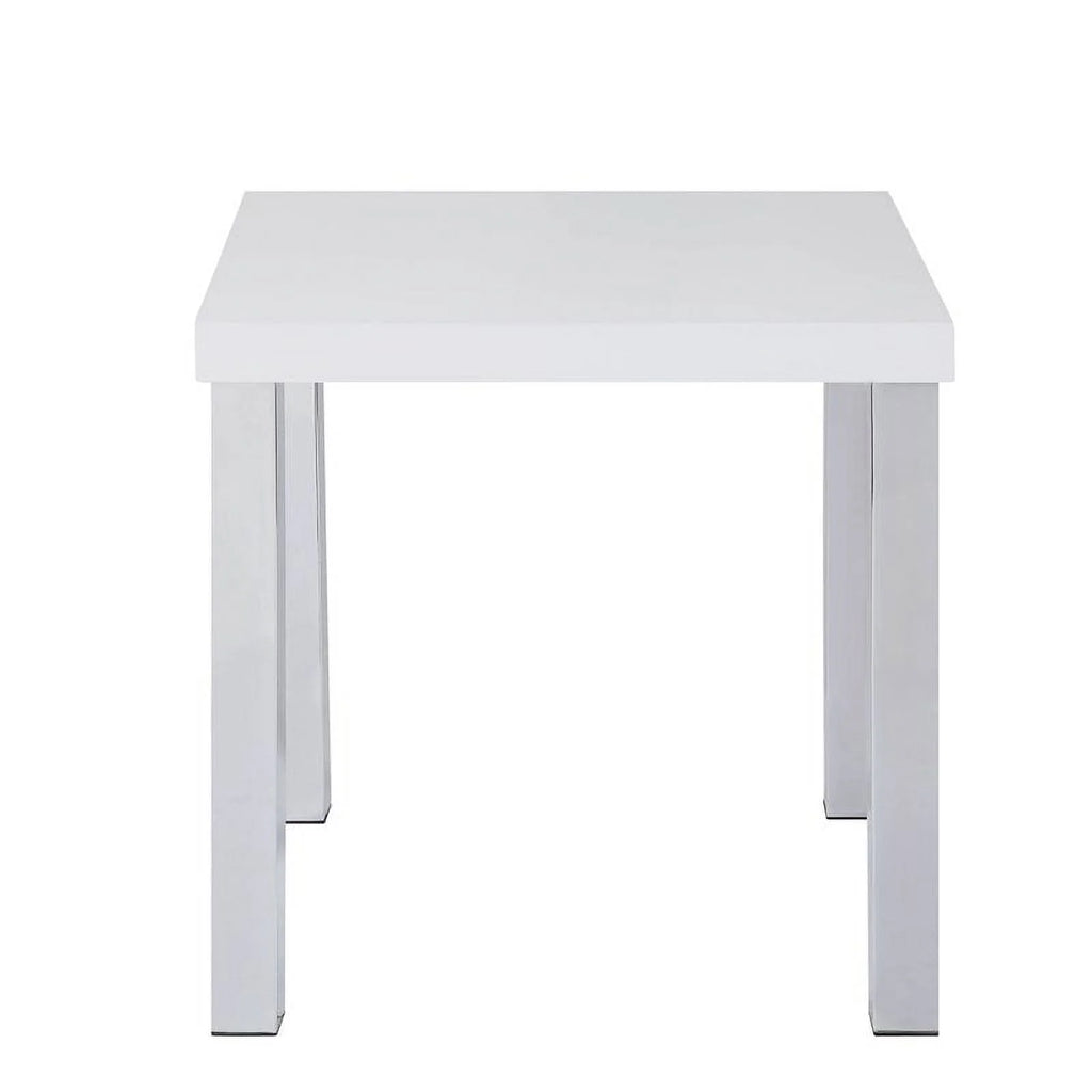 White High Gloss End Table I75972