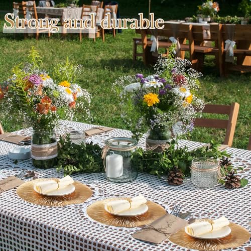 100 Set Gold 15 Inch Round Placemats and Napkin Rings Z7230