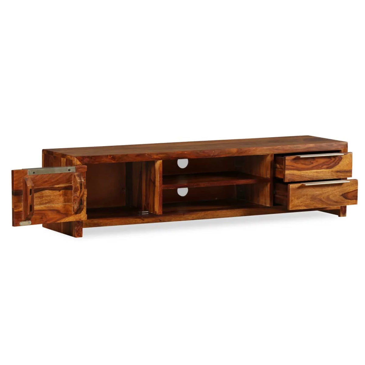 Sheesham Wood TV Stand with 2 Storage Drawers C756947
