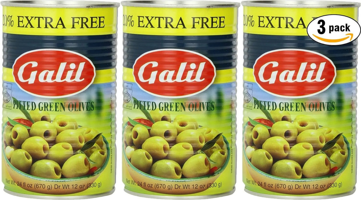 Green Pitted Olive 24-Ounce Cans 3-Pack E69321