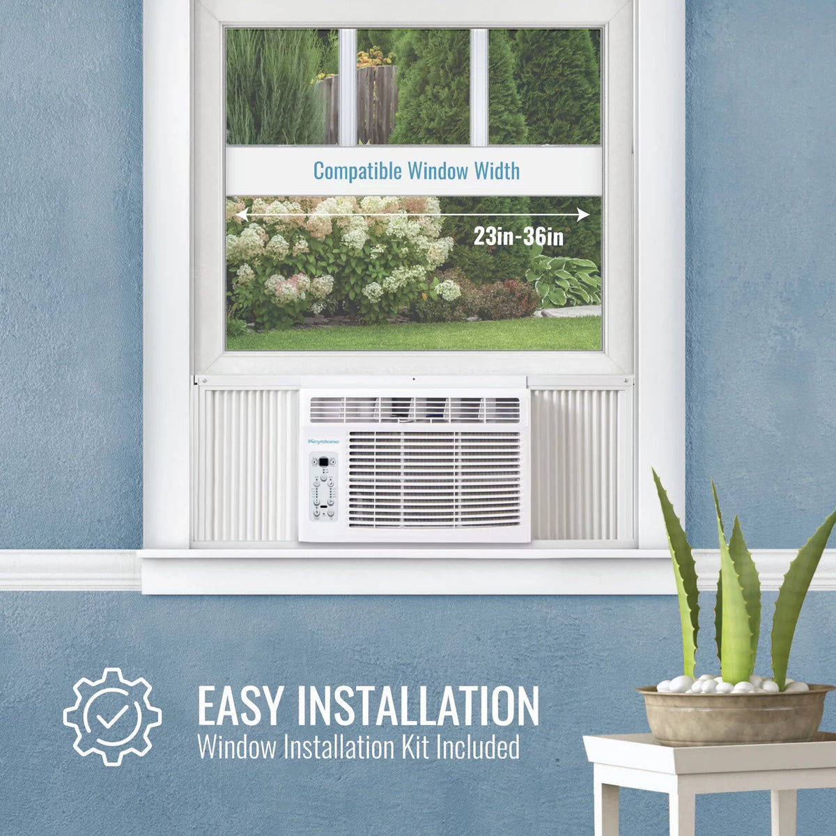 12,000 BTU 115-V Window Air Conditioner with Remote, White F89706