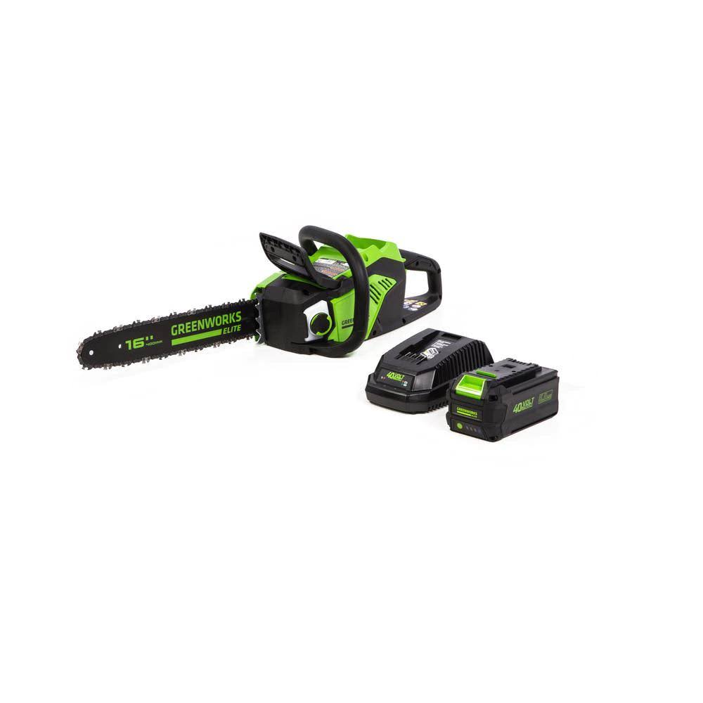 16 in. 40V Cordless Brushless Chainsaw with 6.0 Ah Battery and Charger D101