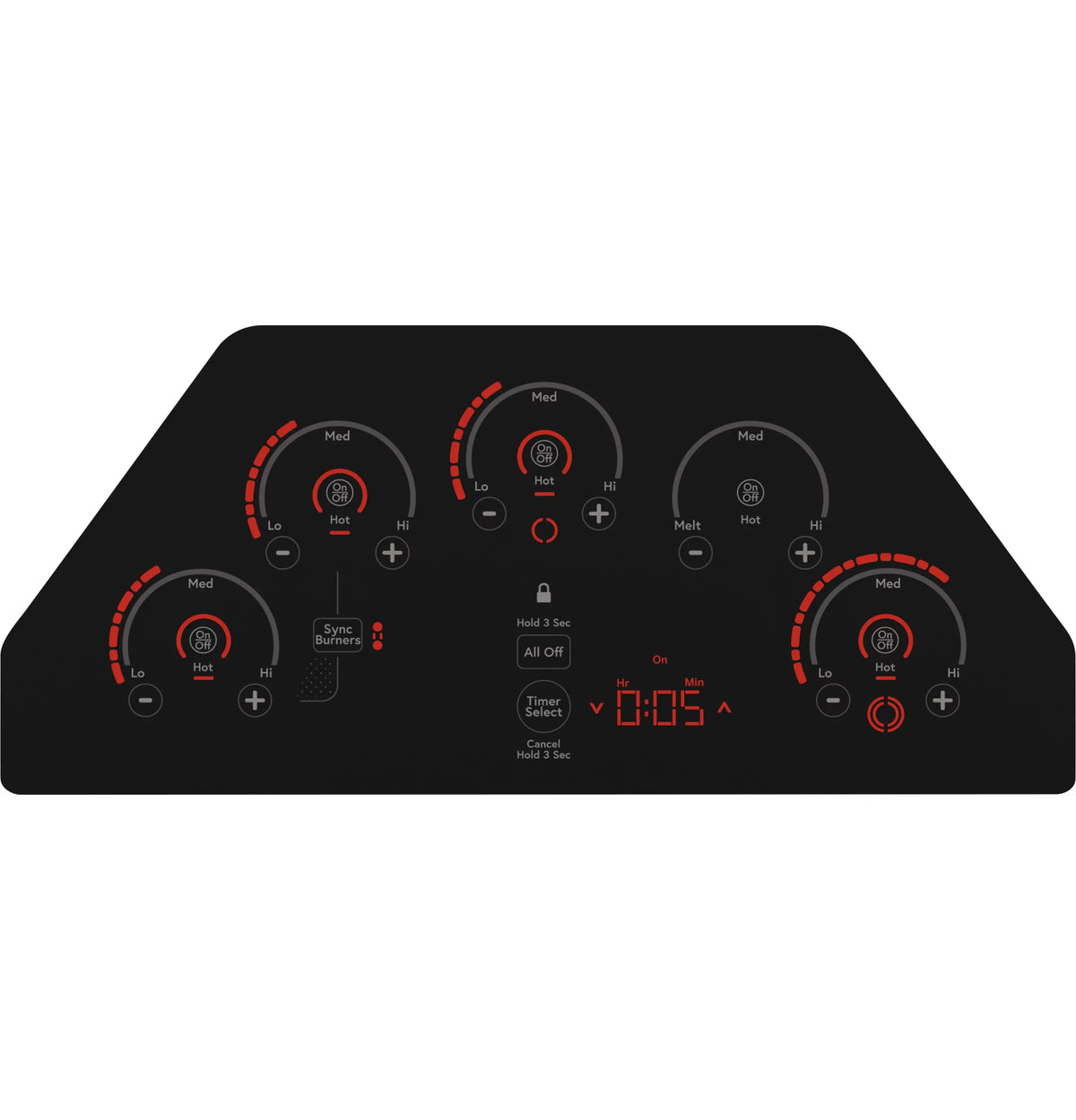 36" Touch-Control Electric Cooktop V813