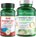 Krill Omega 50+ with CoQ10 + Multi Greens D8549