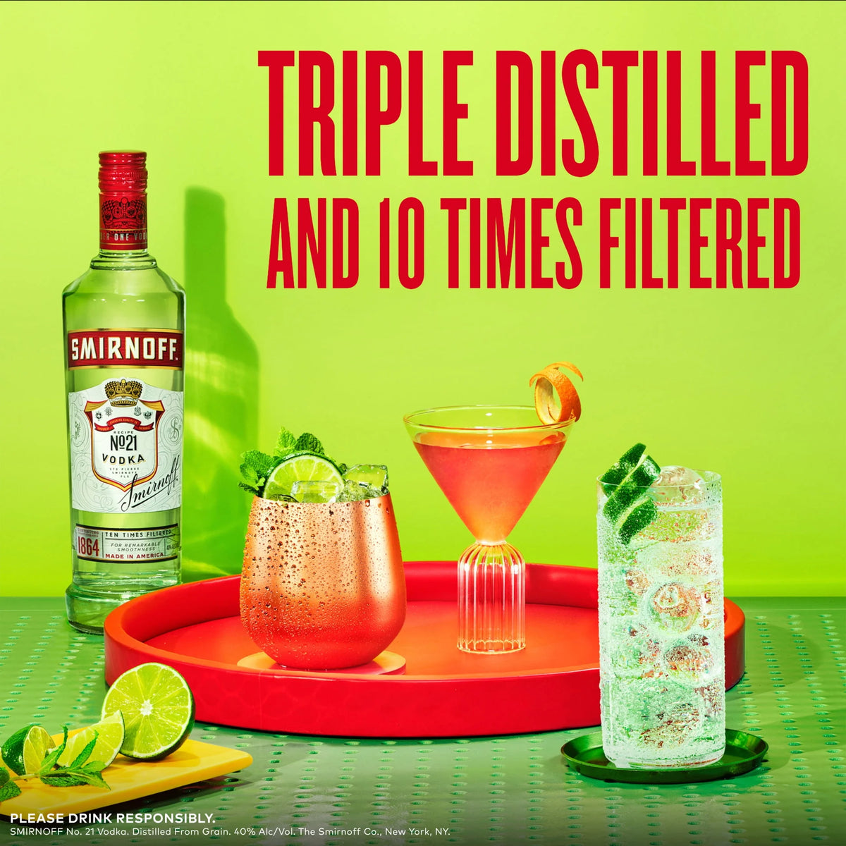 80 Proof Vodka 1.75 L Glass Bottle F856