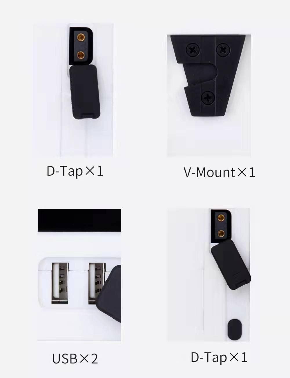 99Wh 14.4V Rechargeable V Mount Battery with D-tap Cable and Charger O713