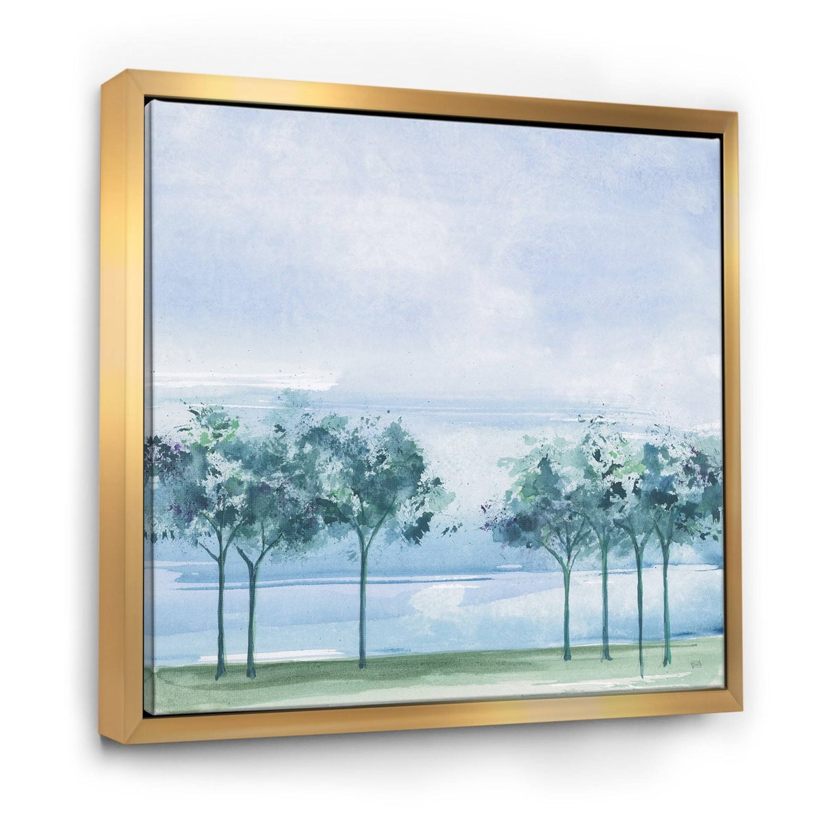 Framed Canvas Blue 30 in. Wide x 30 in. High D47182