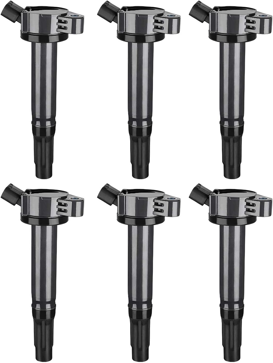 Ignition Coil 6-Pack Compatible with Toyota Avalon Camry Highlander RAV4 Sienna Venza, ES350 IS350 RX350 RX450h, Lotus Evora V6 3.5L Pack of 2 E964