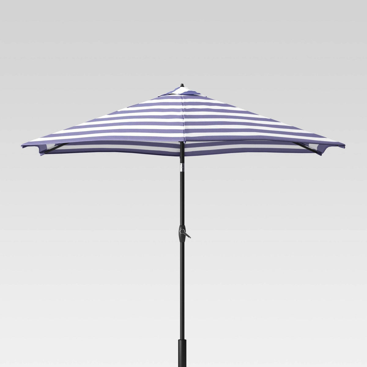 Navy Round Patio Umbrella with Light Wood Pole C4466