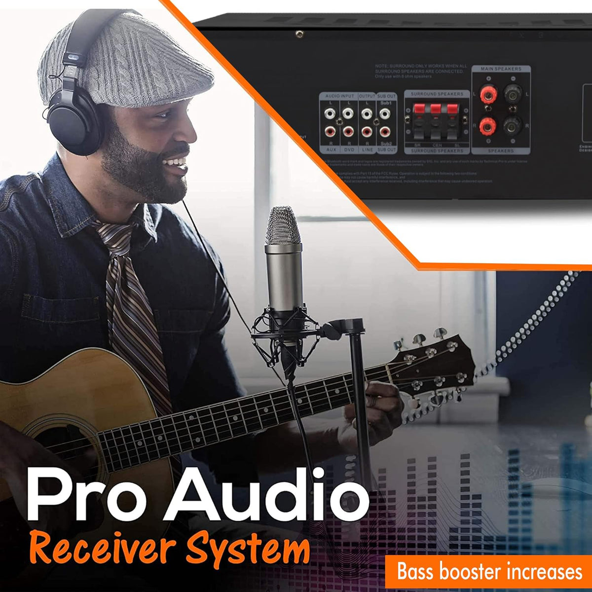 1500 Watts Professional Receiver with Bluetooth Compatibility H391487