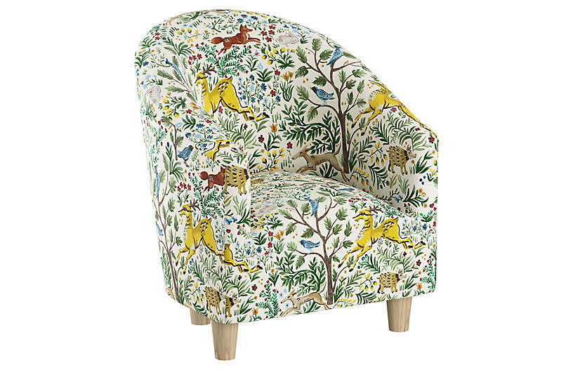 Green Kids Chair D406
