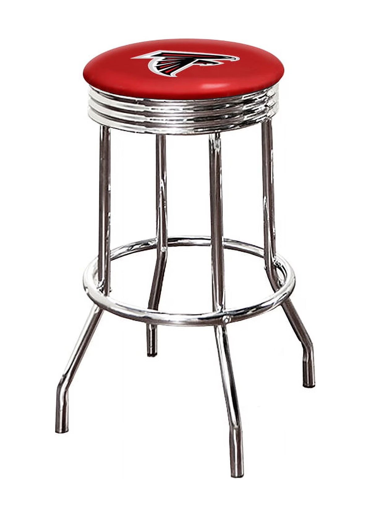 Red Vinyl Swivel Bar Stool X69320