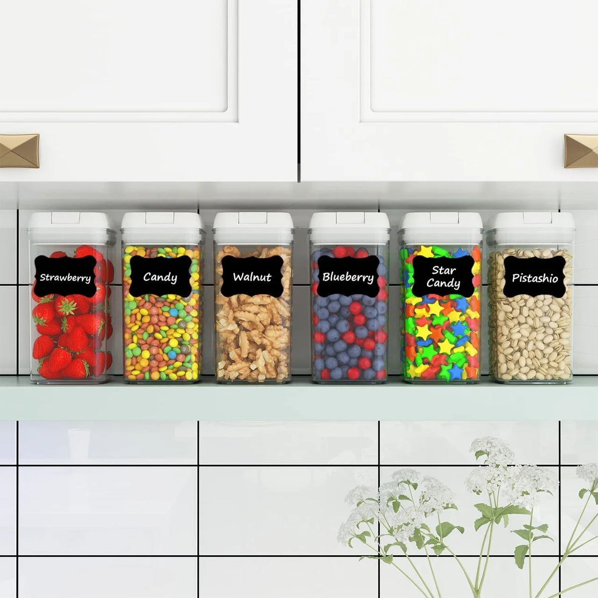 12pcs Airtight Food Storage Containers Set D252