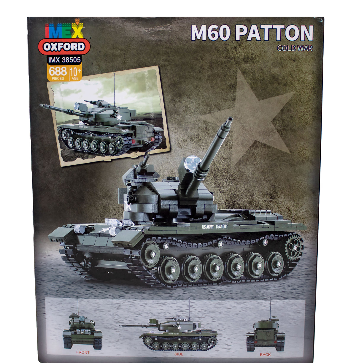 688 Pieces U.S. Main Battle Tank Brick Building Set D30308