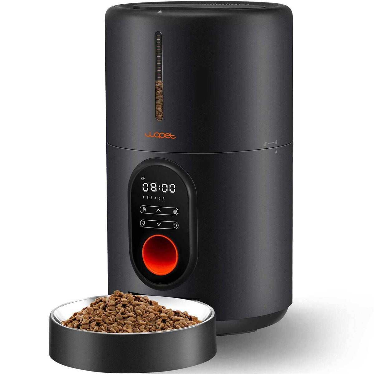 Automatic Dog Feeders Pet Feeder Cat Food Dispenser with Stainless Steel Bowl F80149