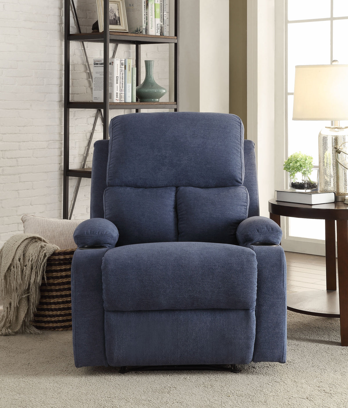 Blue Velvet Recliner O756
