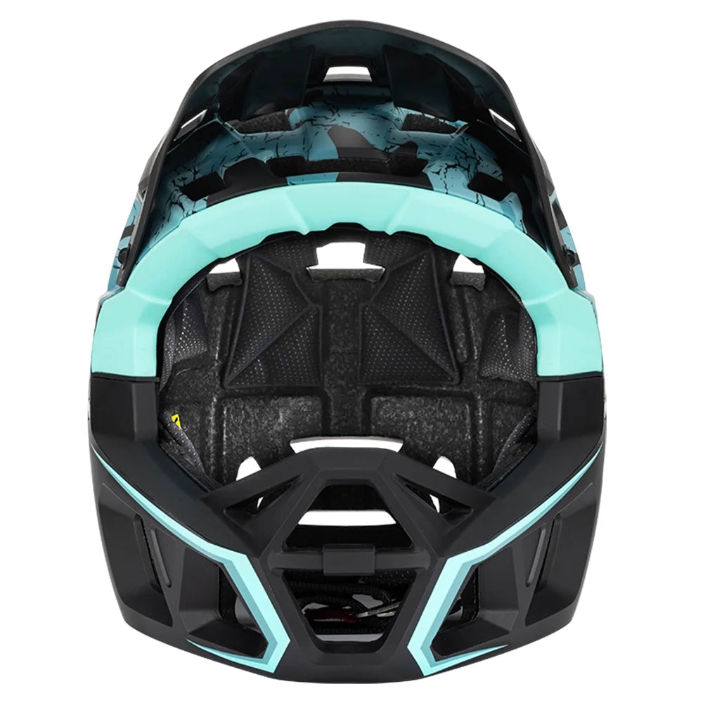 Full Face MTB Helmet with Visor, 59 61cm Head Circumference O811