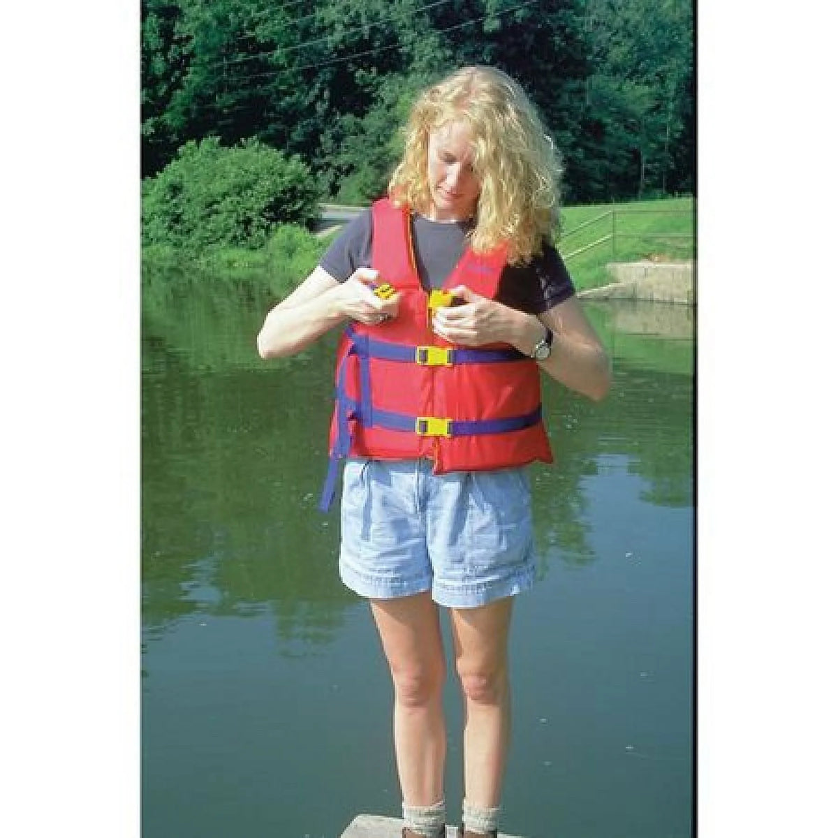 Red Adult Life Jacket Vest Flotation R489