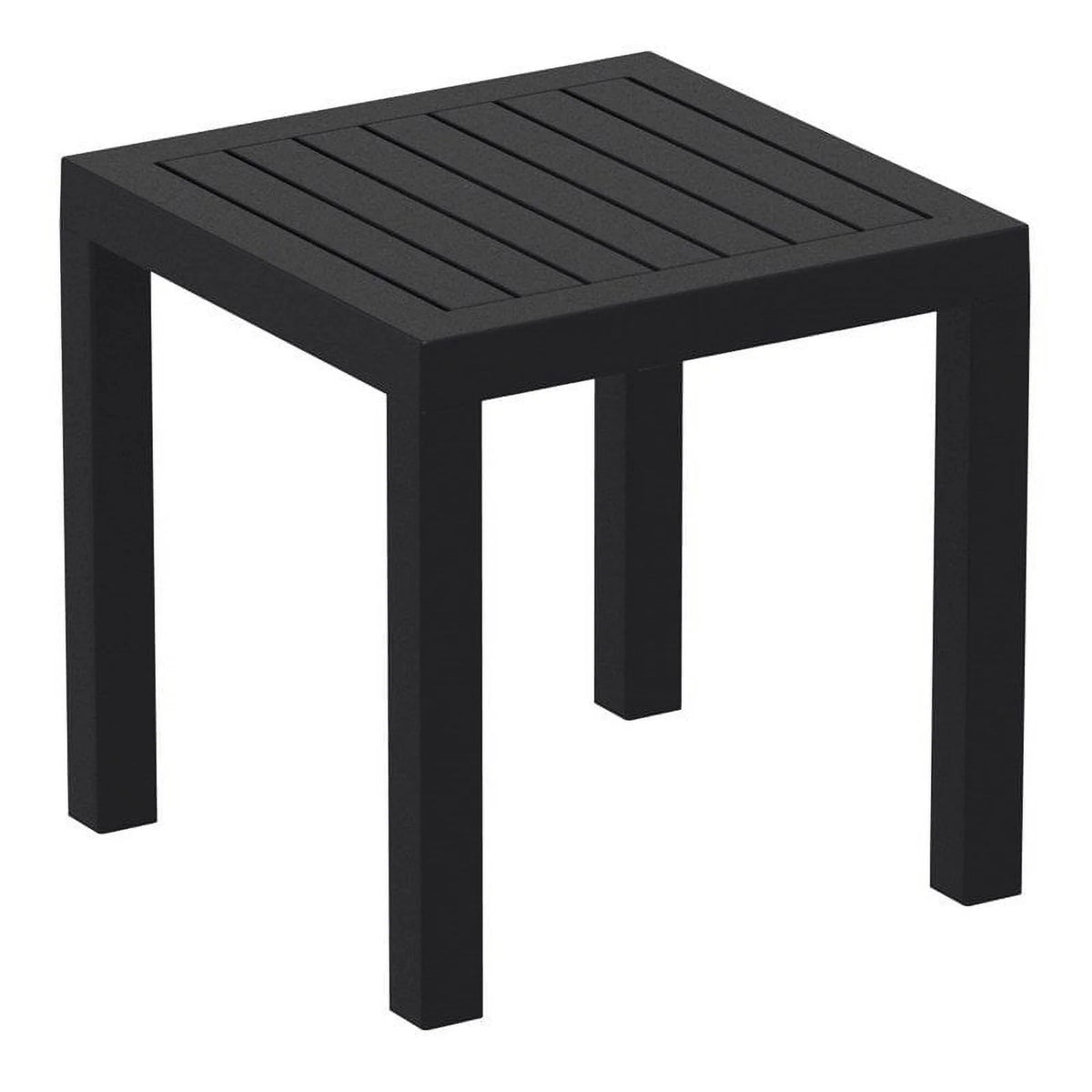 Black 2 Piece Resin Patio Side Table Set D142579