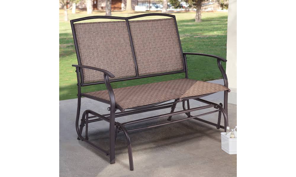 Patio Glider Rocking Bench 2 Person Loveseat D6583