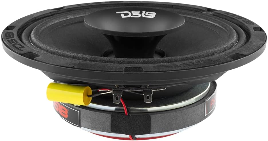 8 Shallow Hybrid Mid-Range Car Audio Loudspeaker with Grill Included 400W Max 200W RMS 8 Ohms P8829