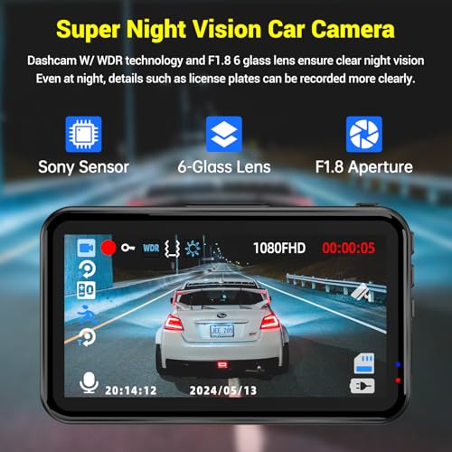 1080P FHD Dash Cam with 32GB Card U28533