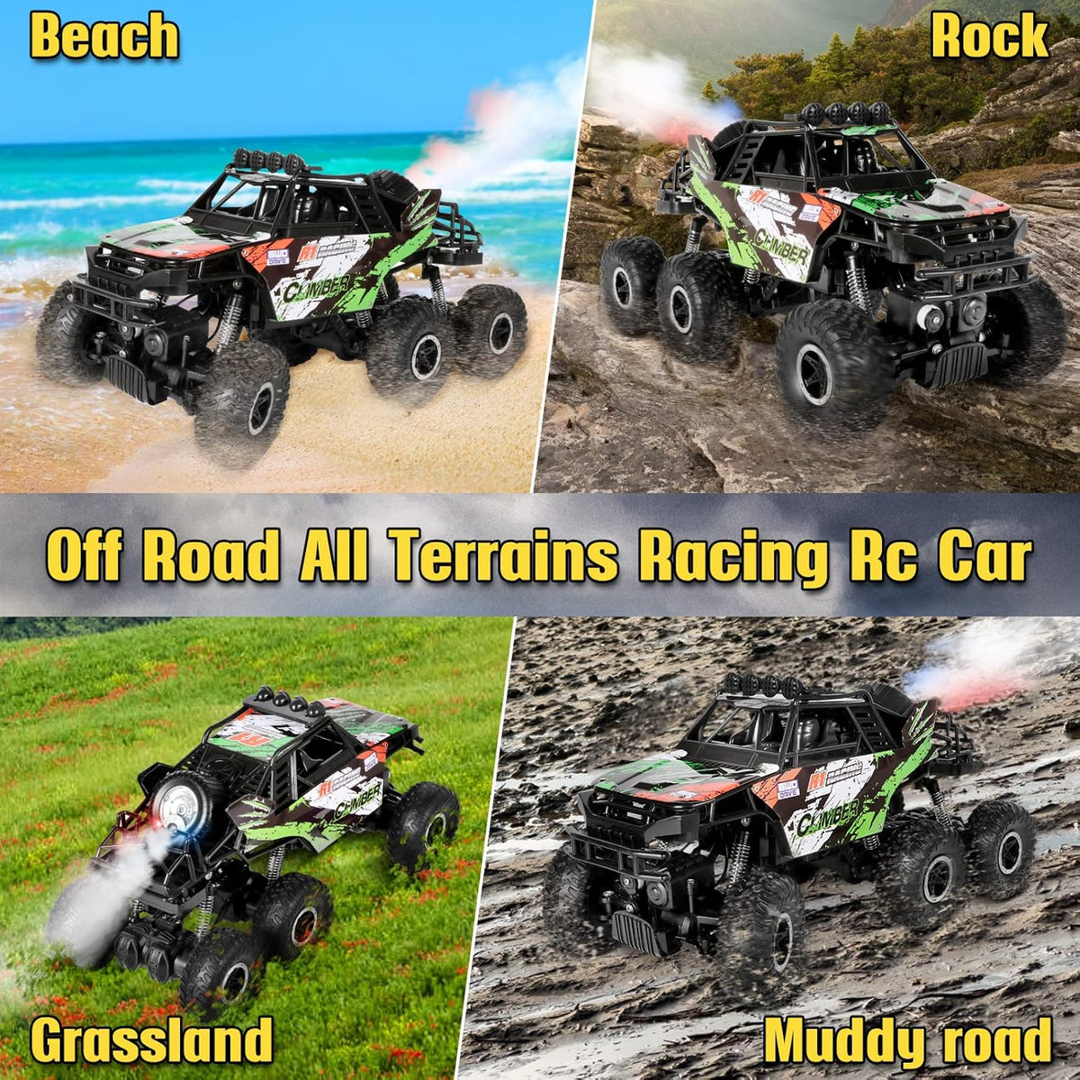 2.4Ghz 6x6 Off-Road Remote Control Monster Truck K1683