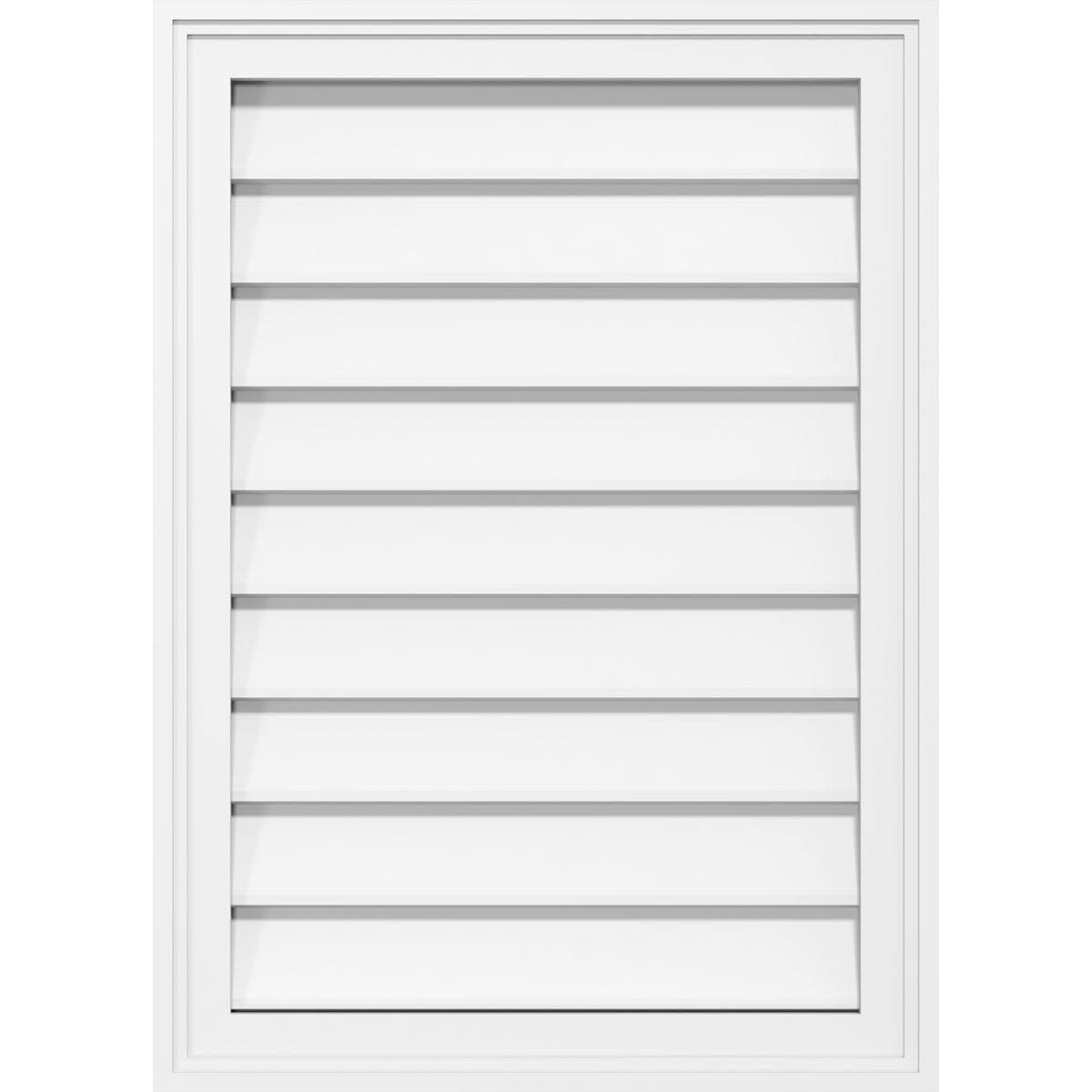 Vertical Surface Mount PVC Gable Vent Z51536