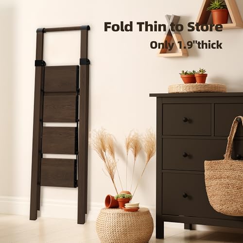 3 Step Foldable Aluminum Step Ladder with Handgrip D507875