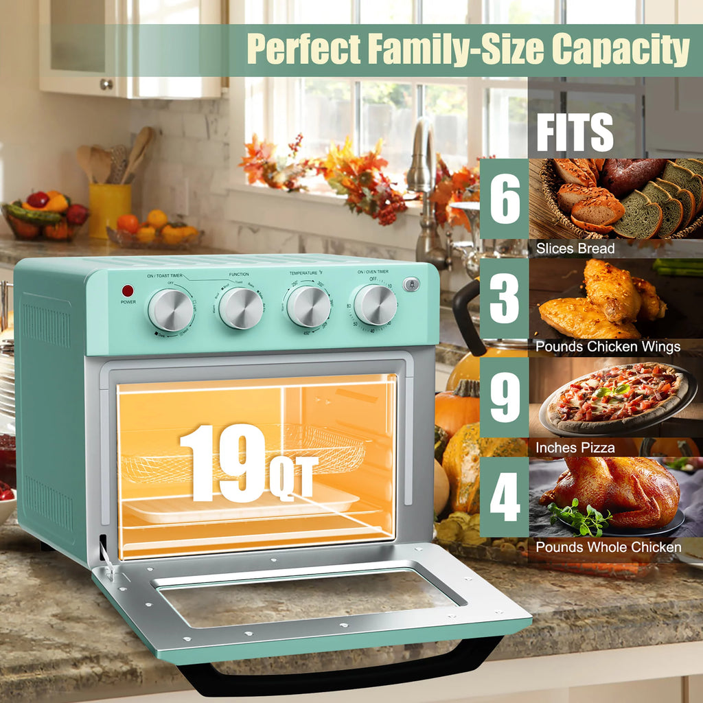 19 QT Air Fryer Toaster Oven with 5 Accessories Z60885