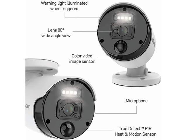 8 Camera 8 Channels PoE NVR Wired Security Camera System D751