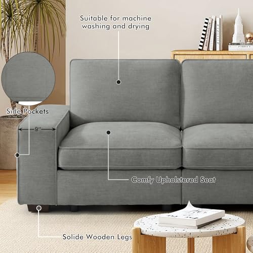 100" Chenille Fabric Modular Sofa with Seats Storage M633674