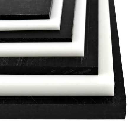 Black Delrin Acetal Copolymer Plastic Sheet 3-1/2 inch x 6 inch x 24 inch R949