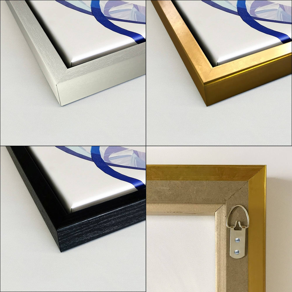 Framed Canvas Blue 30 in. Wide x 30 in. High D47182