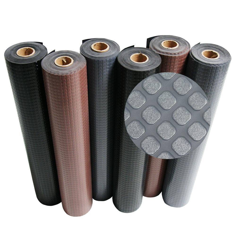 Black 2mm Rubber Flooring Rolls W443