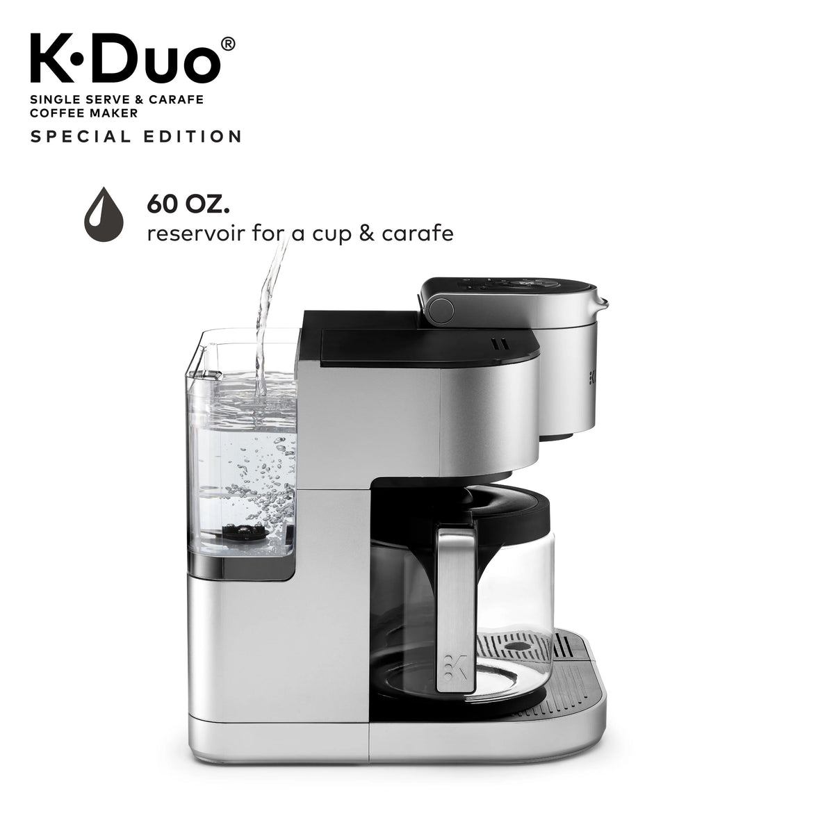 Silver Single Serve & Carafe Coffee Maker V81168