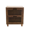 2 Drawer Cabinet Brown E7144