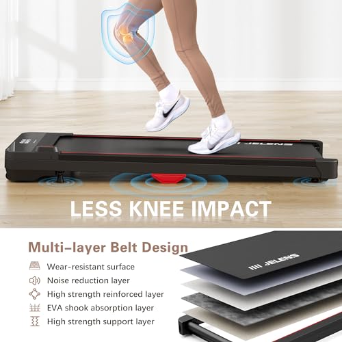 2.5HP Portable Treadmill with Remote Control and LED Display M6435