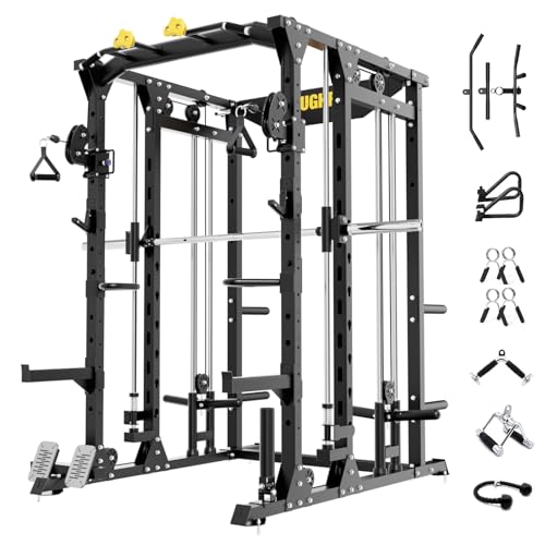 All-in-One Smith Machine with Adjustable Cable Crossover System C722794