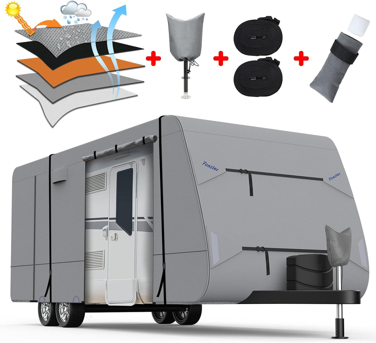 5 Layers RV Cover for 22'1 - 24' Motorhome R502564