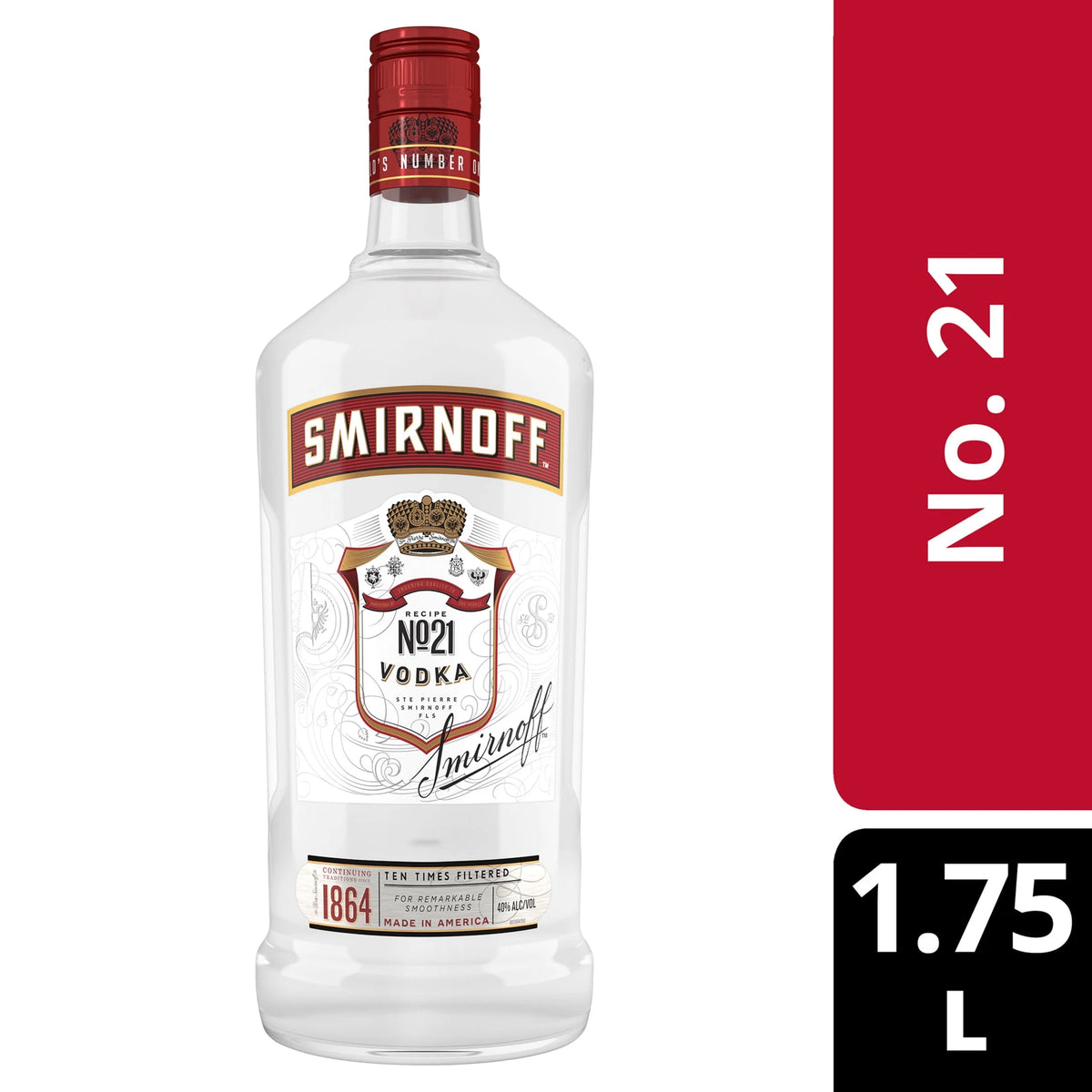 80 Proof Vodka 1.75 L Glass Bottle F856