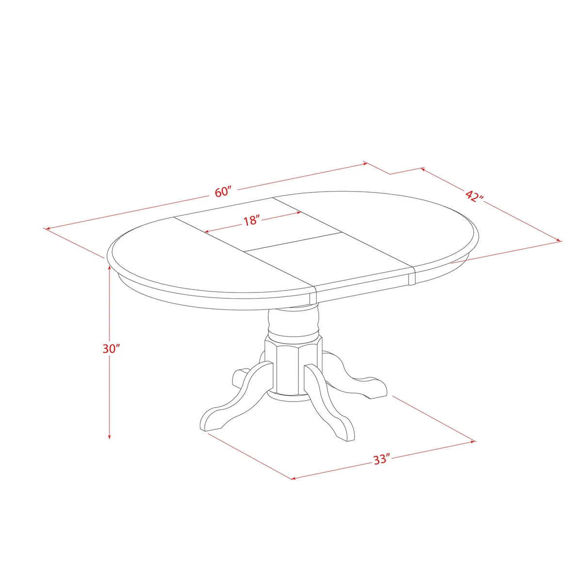 5 Pc Dining Set with Round Table and 4 Chairs T9878